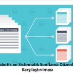 Alfabetik ve Sistematik Sınıflama Düzenlerin Karşılaştırılması