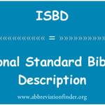 ISBD ( Uluslararası Standart Bibliyografik Tanımlama )