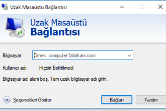 RDP (Remote Desktop Connection, Uzak Masaüstü) Bağlantısı Nasıl Yapılır?
